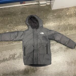 The North Face Kids Charcoal Puffer Jacket